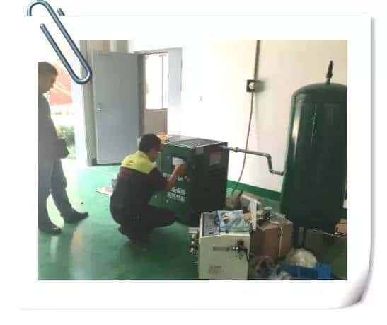 萨震空压机调试
